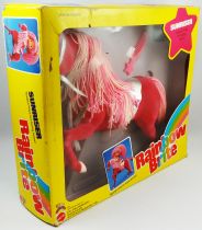 Rainbow Brite - Mattel - 9\  Doll - Sunriser Horse \ flocked hard body\  (Box USA)