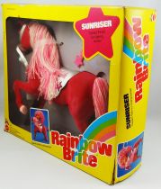 Rainbow Brite - Mattel - 9\  Doll - Sunriser Horse \ flocked hard body\  (Box USA)