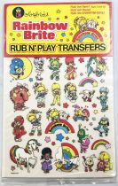 Rainbow Brite - Rub n\'Play Transfer Set - Colorforms 1983