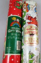 Rainbow Brite - Set of 2 Holiday Gift wrap rolls - Ambassador Hallmark 1983