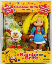 Rainbow Brite - Toy Play - 8\  Action-Figure - Rainbow Brite & Twink with DVD - Hallmark 2003