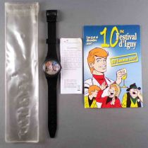 Ric Hochet (Tibet) - Polyconcept - Wrist Watch - Limited Edition Comics Show Essone 2007 Mint