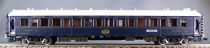 Rivarossi Altaya Ho Ciwl Sleeping Car 3532A Blue with Interior & Passengers Simplon Orient Express