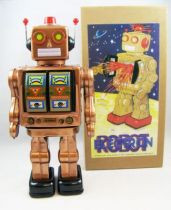 Robot - Robot Marcheur à Pile en Tôle - Electron Robot (cuivre) 01