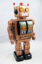 Robot - Robot Marcheur à Pile en Tôle - Electron Robot (cuivre) 02