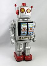 Robot - Battery Operated Tin Robot - Electron Robot (grey) 425X