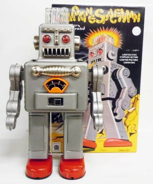 Robot - Smoking Space Man Grey (Ha Ha Toys) TR2011