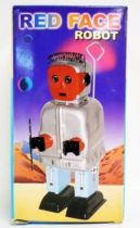 Robot - Mechanical Walking Tin Robot - \'\'Red Face\'\' Robot