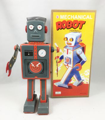 Robot - Mechanical Walking Tin Robot - Atomic Robot Man (Q.S.H.