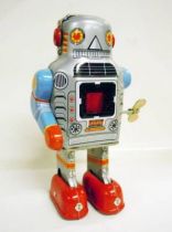 Robot - Mechanical Walking Tin Robot - Walking Robot (sparkling)