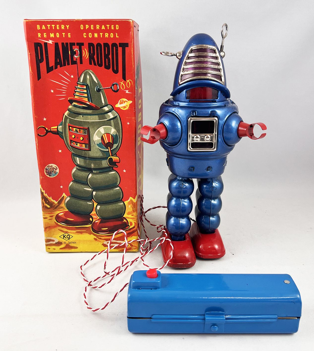 Remote Control Planet Robot (Battery Operated Tin Toy) - Yoshiya 