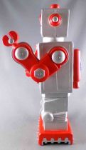 Robot - Robot Style Marcheur Tirelire Plastique - Plastoy Gris Argentu