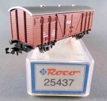 Roco 25437 Ech N Ns Wagon Couvert LüP 2 Essieux 20 84 980 0500-5 Marron Neuf Boite