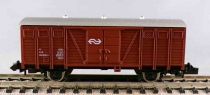 Roco 25437 Ech N Ns Wagon Couvert LüP 2 Essieux 20 84 980 0500-5 Marron Neuf Boite