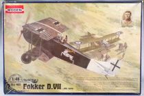 Roden 421- Avion Biplan Allemand WW1 Fokker D.VII Carl Degelow 1/48 Neuf Boite