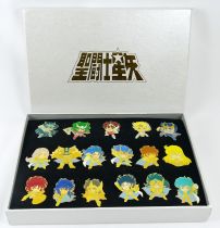 Saint Seiya - \ Saint Paradise\  set of 17 enamel pins