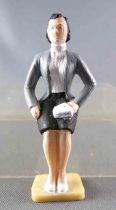 Scalextric 1:32 - Plastic Figure 54 mm - Seated Woman Grey Jacket for Slot Car