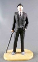 Scalextric 1:32 - Plastic Figure 54 mm - Spectator with Stick Black Suit for Slot Car