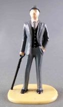 Scalextric 1:32 - Plastic Figure 54 mm - Spectator with Stick Light Grey Suit for Slot Car