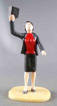 Scalextric 1:32 - Plastic Figure 54 mm - Woman Journalist with Notebook Red Sweater for Slot Car