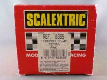 Scalextric 8355 - Ferrari F-40 Tetra Pak Blanche N°14 Eclairage Fonctionne Neuve Boite