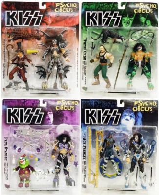 Set of 4 McFarlane KISS Psycho Circus figures