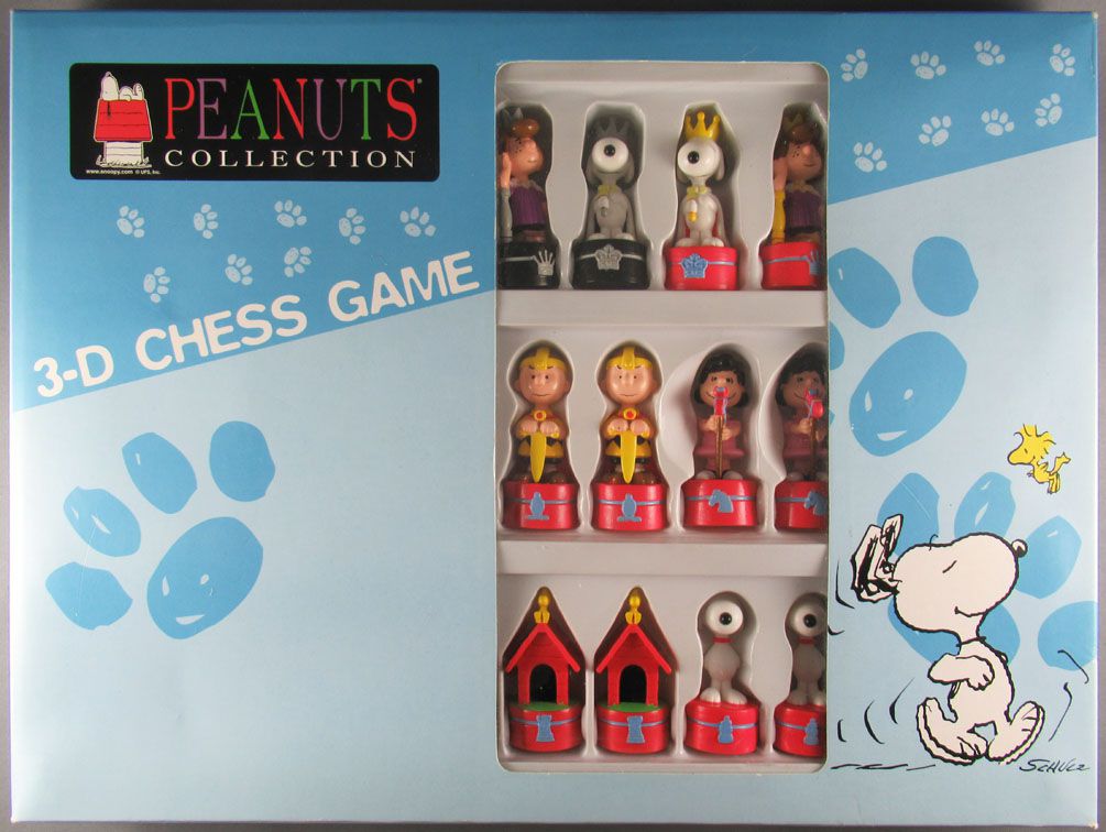 Snoopy & the Peanuts - 3D Chess Game - Near Mint in Box Complete