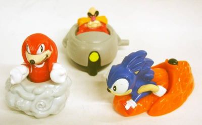 Sonic the Hedgehog - Set of 3 Happy Meal figures : Sonic, Knuckles ...