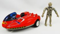 Space Sherif Gavan - Saibarian Roller Sky with figure (loose) - Bandai Popy 1982