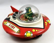 Space Toys - Friction Powered Tin Toy - Commander Ship (Tin Treasures)