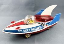 Space Toys - The Milky Way Boat MF-215 (Pushback Tin Toy) - China 1970\'s