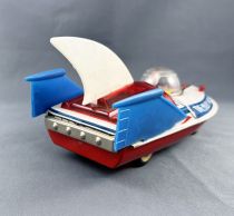 Space Toys - The Milky Way Boat MF-215 (Pushback Tin Toy) - China 1970\'s