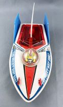 Space Toys - The Milky Way Boat MF-215 (Pushback Tin Toy) - China 1970\'s