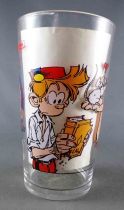 Spirou - Amora Mustard glass - Spirou & Champignac (large size)