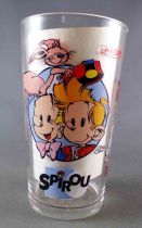 Spirou - Verre à moutarde Amora - Spirou & Champignac (grande taille)