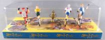 Sprint Final - Set of 4  Plastic Cyclists + Cup - Mint in Box