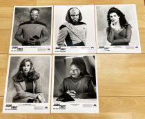 Star Trek La Nouvelle Génération - Jeu de 9 Photos argentiques et 9 Diapositives Officielles d\'époque pour la Presse