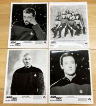 Star Trek La Nouvelle Génération - Jeu de 9 Photos argentiques et 9 Diapositives Officielles d\'époque pour la Presse