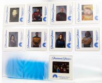 Star Trek La Nouvelle Génération - Jeu de 9 Photos argentiques et 9 Diapositives Officielles d\'époque pour la Presse