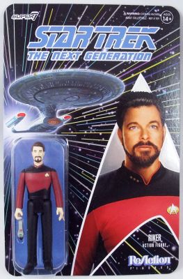 Star Trek The Next Generation - Super7 ReAction Figure - Commander William  T. Riker