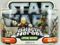 Star Wars - Hasbro - Figurine Galactic Heroes - Dengar & Boba Fett