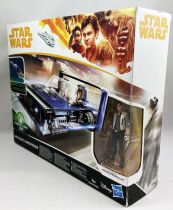 Star Wars - Solo - Han Solo\'s Landspeeder w/ Han Solo (Corellia) loose with box