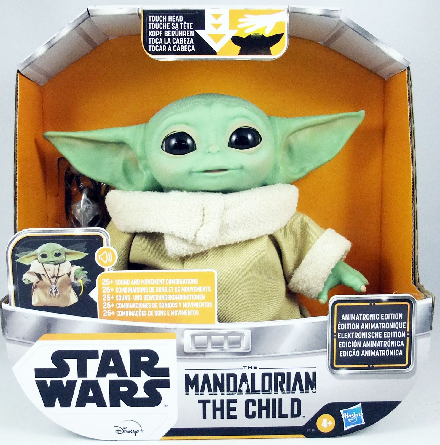 Figurine d'action Star Wars : Peluche Mandalorian Grogu, l'Enfant