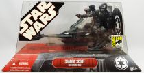 Star Wars (30th Anniversary) - Hasbro - Shadow Scout with Speeder Bike (SDCC 2007 Exclusive)