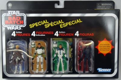 Star Wars (The Vintage Collection) - Hasbro - The Bad Batch 4-Pack : Clone  Captain Rex, Ballast, Grey & Elite Squad Trooper