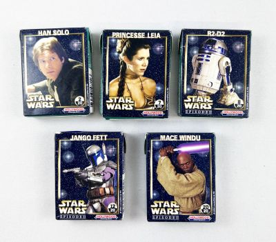 Star Wars Episode II - Set of 5 Hollywood Chewing Gums boxes (2001)