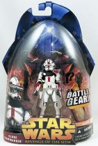 Star Wars Episode III (Revenge of the Sith) - Hasbro - Clone Commander \ red\  (Battle Gear #33)