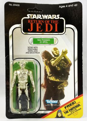 Star Wars ROTJ 1983 - Kenner 65back C - See-Threepio (C-3PO