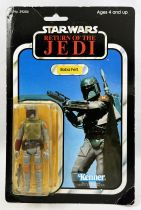 Star Wars ROTJ 1983 - Kenner 77back A - Boba Fett (cracked bubble)