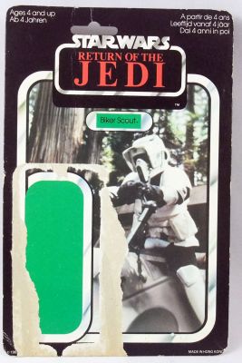 Star Wars ROTJ 1983 - Palitoy 65back - Biker Scout (Card Back)